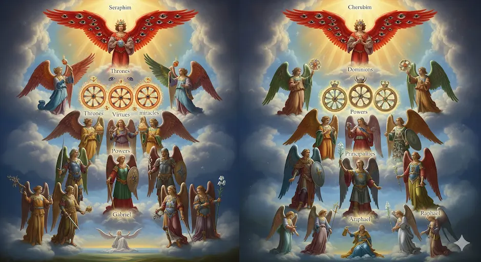 The 9 Choirs of Angels and Their Duties Explained