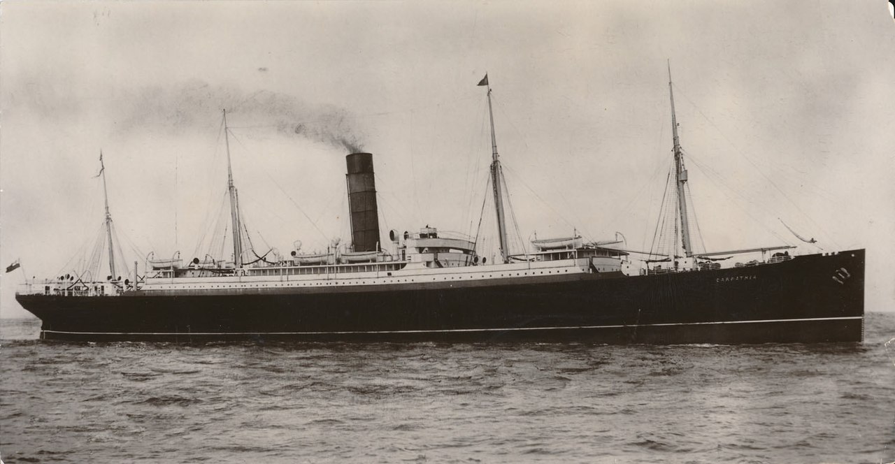 Titanic survivors rescued by the RMS Carpathia